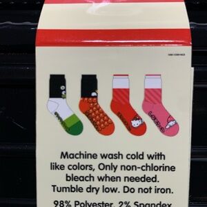 Sanrio Hello Kitty and Friends Socks Size 4-10 Set of 4